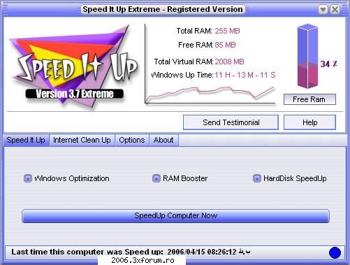 speed it up extreme ver. 3.7

speed it up extreme is an all in one speed booster designed to